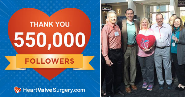 HeartValveSurgery.com 550,000 Social Media Followers 