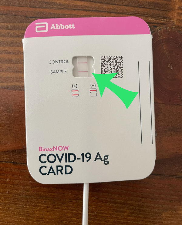 Abbott Binax Now Positive Covid 19 Test 