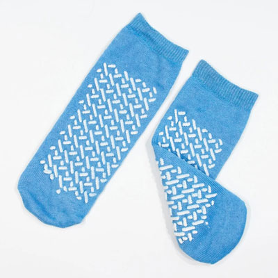 Blue Hospital Socks