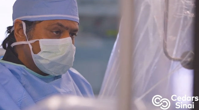 Dr. Raj Makkar In Catheter Lab